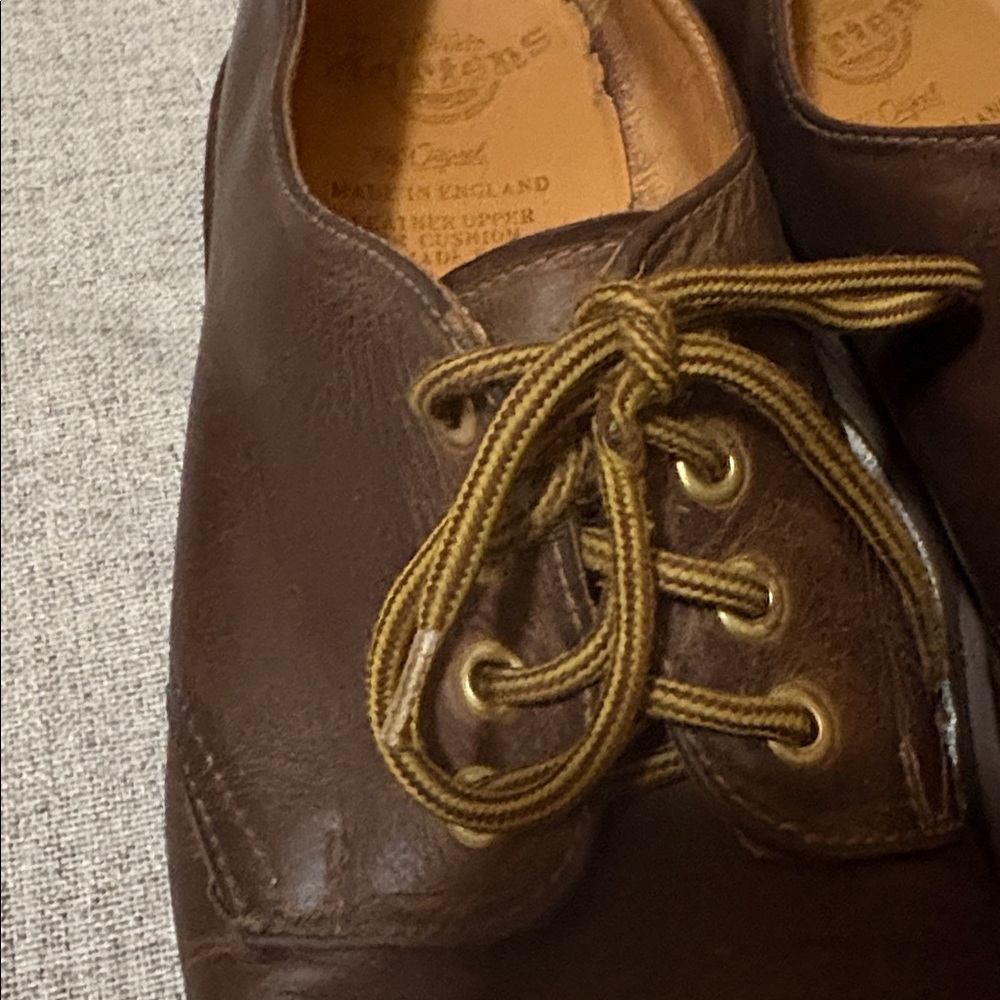 Vintage Dr. Martens 1561 Crazy Horse Leather Oxford Shoes Made in England - Picture 9 of 12